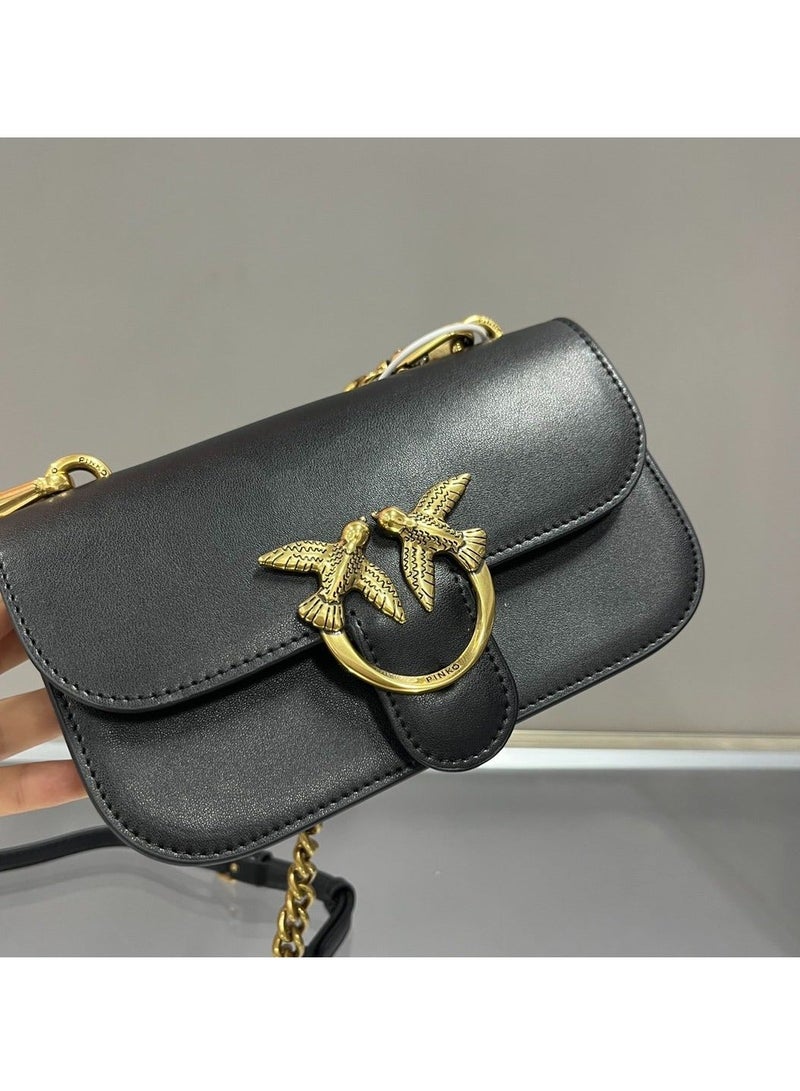 PINKO حقيبة كتف متقاطعة بلون صلب من بينكو 18*11*5 سم - Image 5