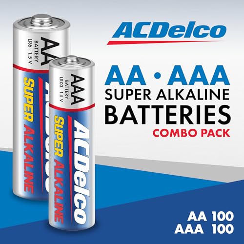 PowerMax ACDelco AA and AAA 200-Count Combo Pack Super Alkaline Batteries, 100-Count Each, 10-Year Shelf Life, Reclosable Packaging - Image 2