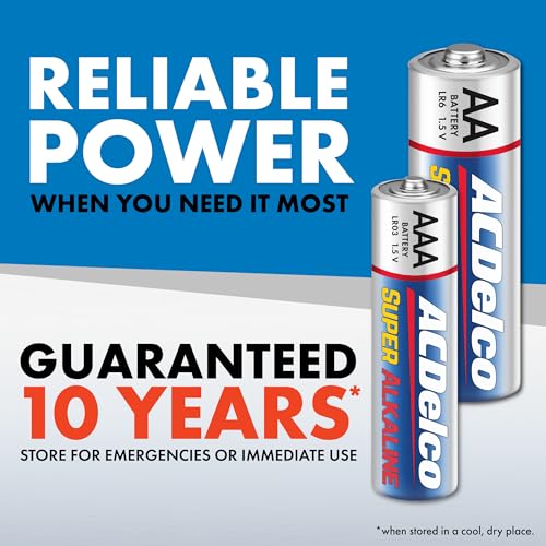 PowerMax ACDelco AA and AAA 200-Count Combo Pack Super Alkaline Batteries, 100-Count Each, 10-Year Shelf Life, Reclosable Packaging - Image 3