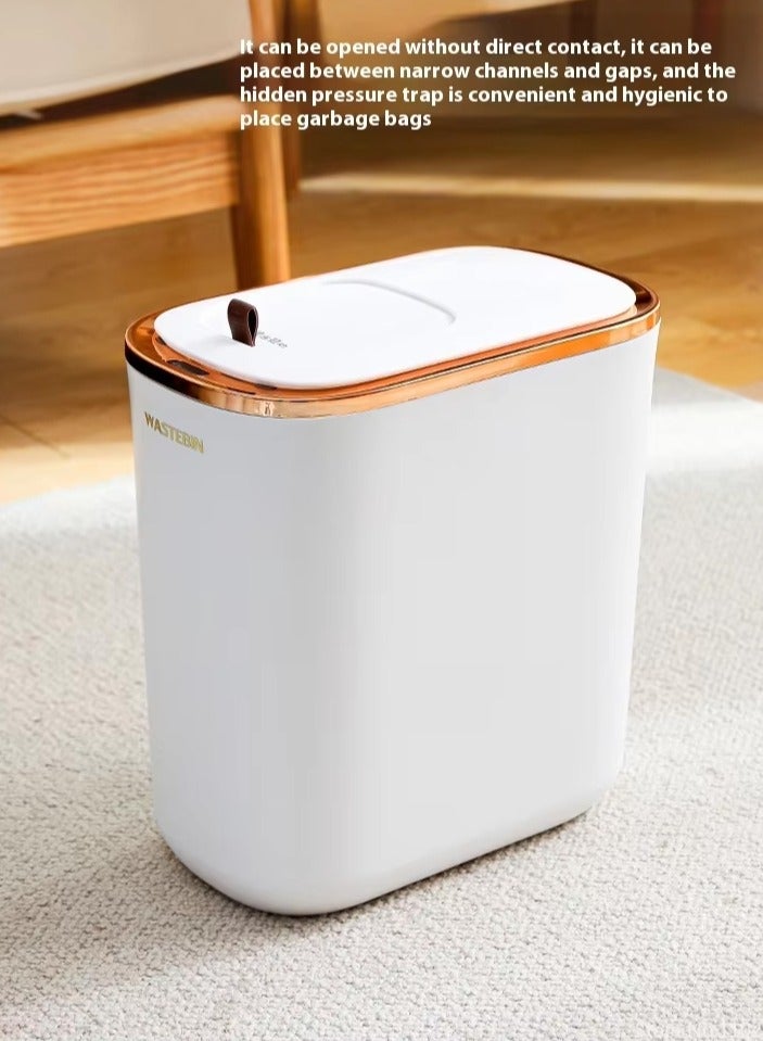 DubaiGallery 12 Litre Smart Sensor Waterproof Trash With Lid - Image 3