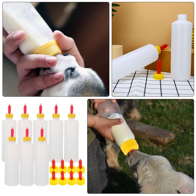 1 Set Lamb Feeding Bottles Calf Feeder Bottles Reusable Animals Feeding Bottles with Replace Pacifiers - Image 2