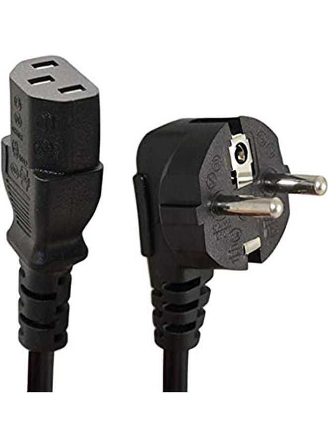 DUSALA High-Quality Computer Power Cable (Black) – Universal 3-Pin AC Power Cord for PC, Monitor, Printer, Desktop, Power Supply Units – Durable 1.5M/3-Pin Plug with Secure Fit – Ideal Replacement Cable for Computers, Electronics, and Office Equipment - Image 1