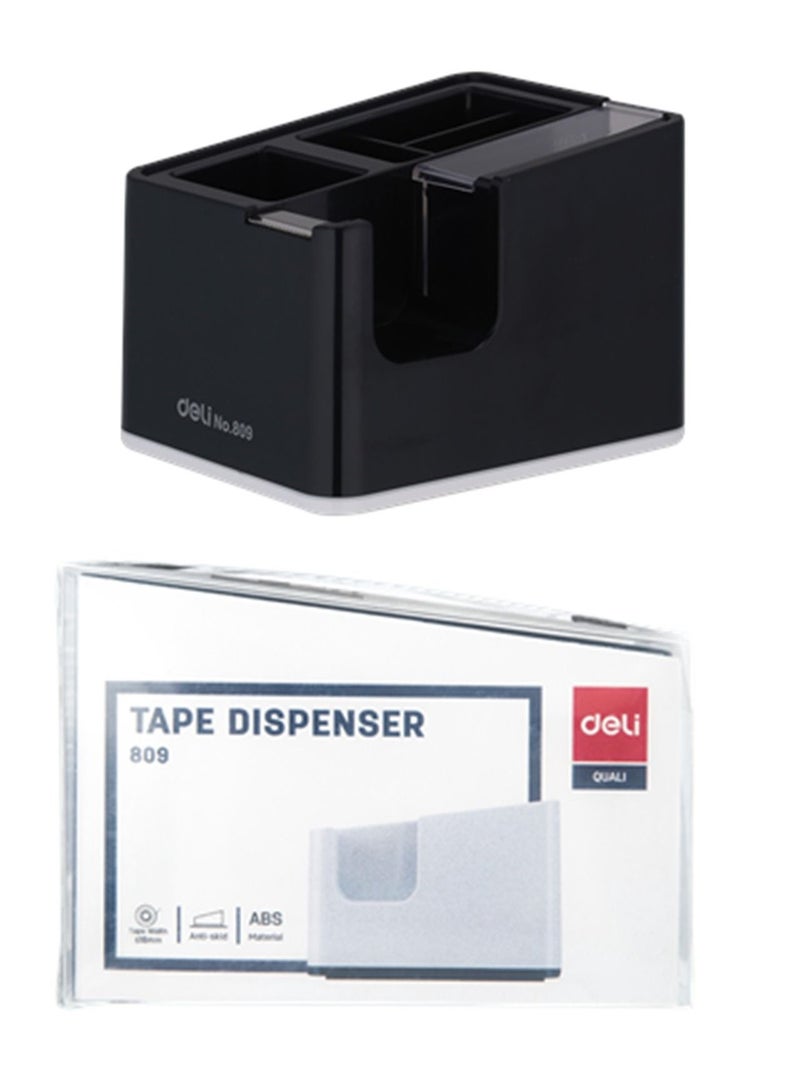 Deli Tape Dispenser With Pen Holder Assorted Colours - Image 1