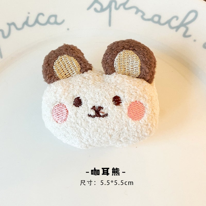 Fashion Badge Accessory Coffee-eared bear