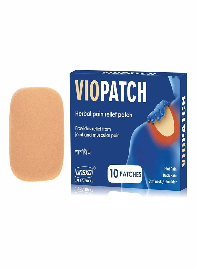 Viopatch Herbal Pain Relief Patch - Pack of 10 Patches | Instant Relief from Muscular Pain & Joint Pain| Natural Pain Relief Patches | No Side Effects - Image 1