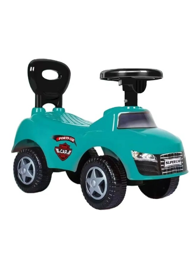 Rally Kids Ride On Car with Steering Wheel and Backrest - Image 2