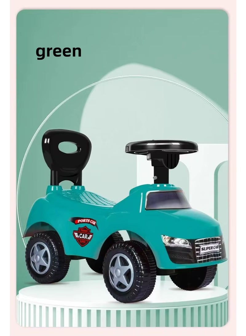 Rally Kids Ride On Car with Steering Wheel and Backrest - Image 1