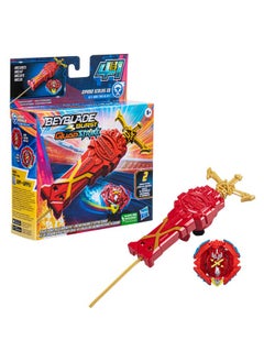 BeyBlade Hasbro Burst Quadstrike Xcalius Power Speed Launcher Pack Battle Game Set With Xcalius Power Speed Launcher And Rightspin Battling Top Toy  - Image 1