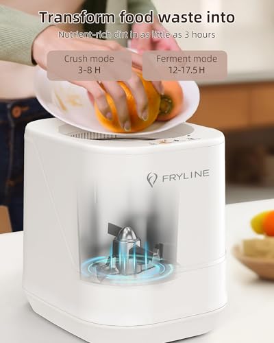FRYLINE 4L Electric Composter for Kitchen, Smart Countertop Compost Bin, Odorless | Low Noise | Auto-Cleaning | Turn Food Waste into Fertilizer Composter Home Indoor Fertilizer Machine - Image 5