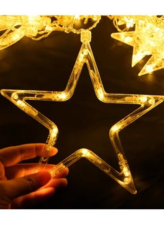 Generic Star Moon Led Curtain Garden String Light EID Mubarak Ramadan Decorations for Home 2025 Warm Yellow Glow for Cozy Decor  - Image 4