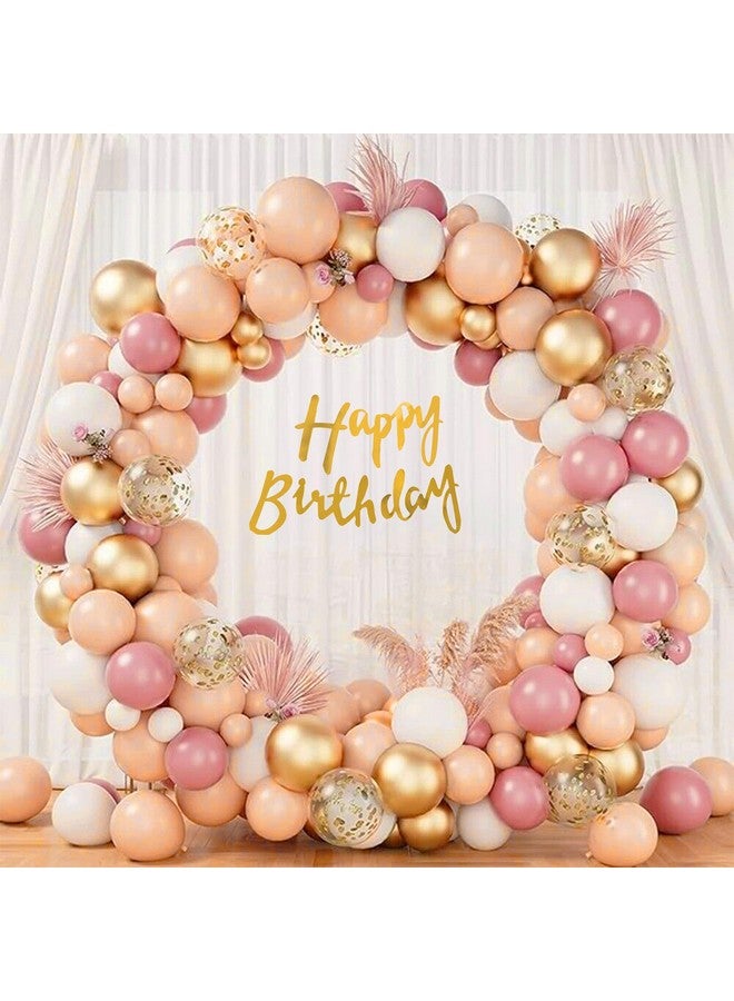 SpecialYou.in Special You Happy Birthday Decoration kit for girls with Pink, Peach, White Pastel Balloons for Decoration items, Half, 1st Birthday Decoration items for Baby girl, boy- 57 Pcs - Image 1