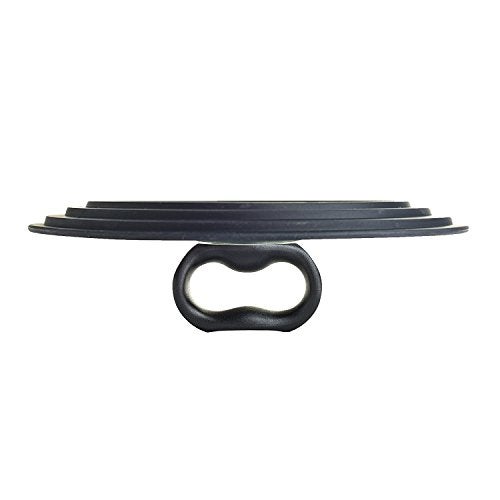 Ecolution Universal Lid for Pots and Pans, Fits 6-Inch to 8-Inch Cookware, Tempered Glass Replacement Lid with Heat Resistant Silicone Edge, Dishwasher Safe, Made without BPA, Small, Black - Image 3