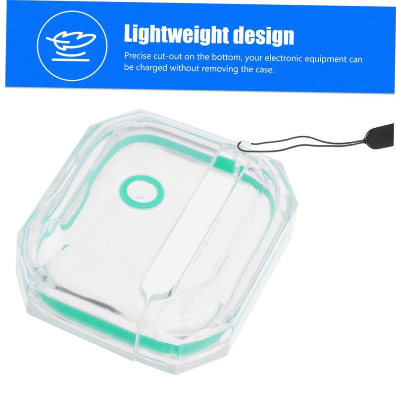 Mint Green TPU Protective Case Cover for Cordless Earphones Scratch Resistant for Daily Use - Image 4