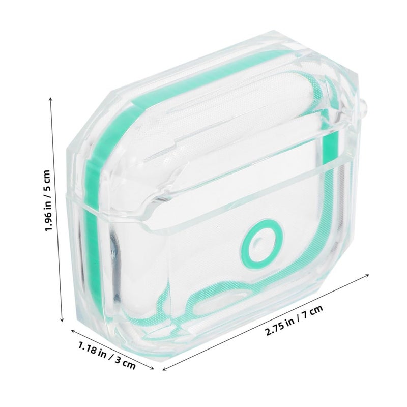 Mint Green TPU Protective Case Cover for Cordless Earphones Scratch Resistant for Daily Use - Image 3