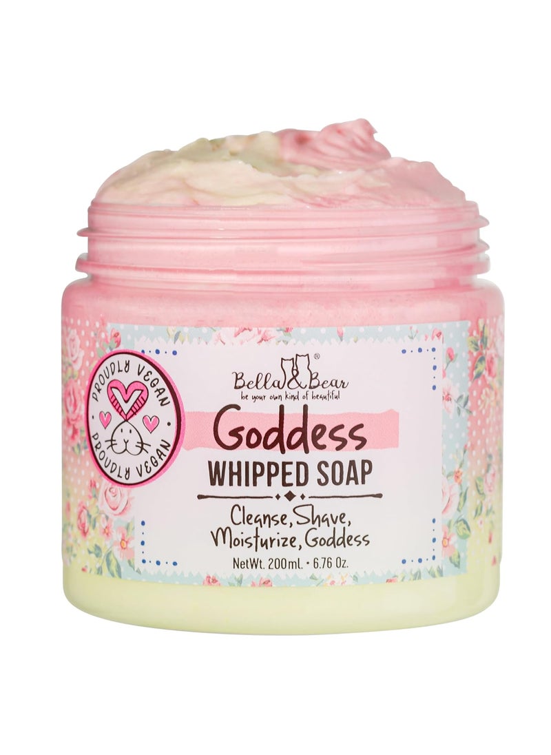 Bella and Bear - Bella  Bear Goddess Whipped Soap  Moisturizing Whipped Soap Cream and Body Wash Skin Care Product  Paraben Free CrueltyFree Vegan Shaving Cream Shower Essential - Image 1