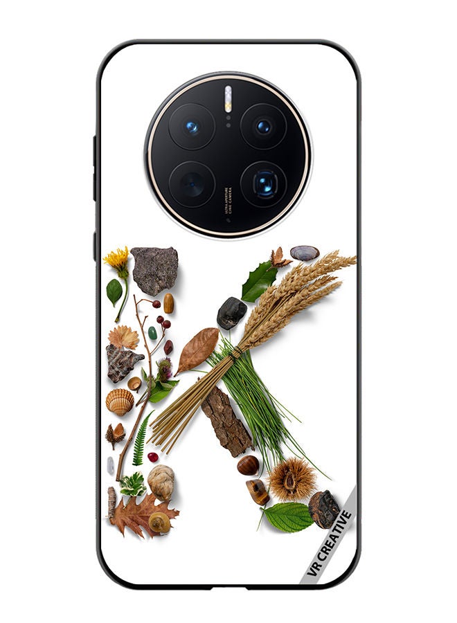 VR CREATIVE Protective Case Cover For Huawei Mate 50 Pro Alphabet K Design Multicolour - Image 1