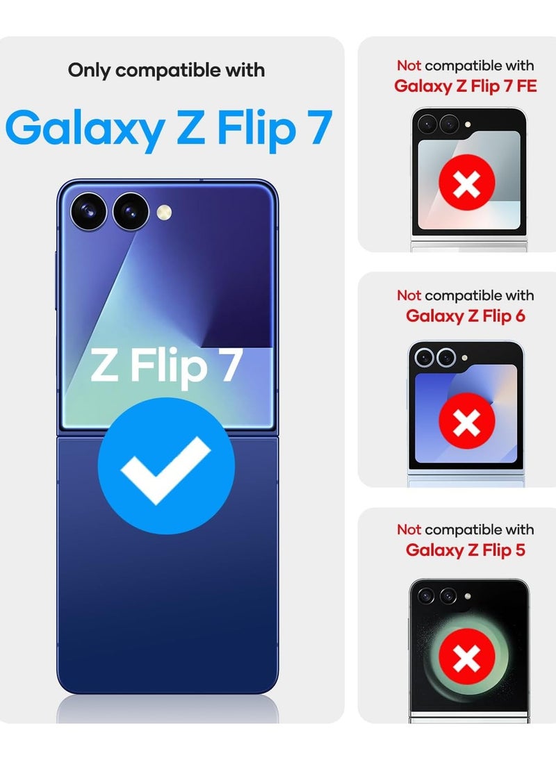 BORTONY Samsung Galaxy Z Flip 7 Case Cover with MagSafe Crystal Clear Anti-Yellowing Case Z Flip 7 with Soft Silicone Cover for Samsung Galaxy Z Flip 7 5G  - Image 2