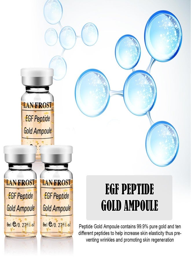 TRESSON BB Booster Serum Kit Serum Hyaluronic Acid Essence Skin Care Kit, EGF Peptide Gold Ampoule 0.27oz 12 Vials,Facial Treatment Increases skin elasticity BB Radiance Facial Serums Kit - Image 5