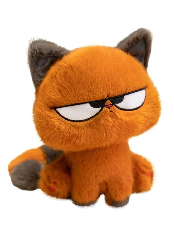 10 Inch Black Cat Stuffed Animal -Cute Orange Plush Cat Toy - Soft Plush Cat Toy for Girls & Kids,Funny Expressions Cat Plushie Gift for Birthday (Orange cat) - Image 1