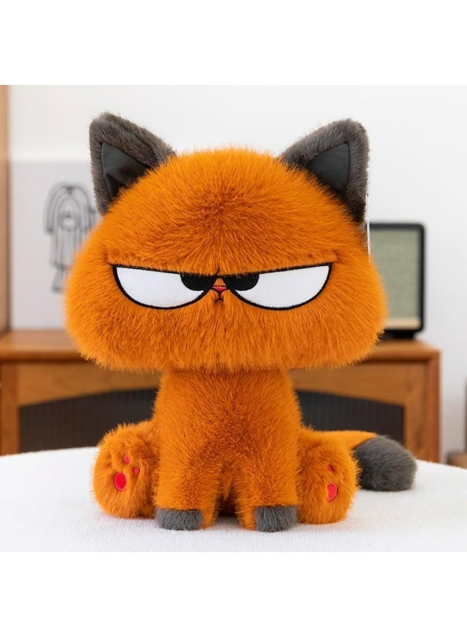 10 Inch Black Cat Stuffed Animal -Cute Orange Plush Cat Toy - Soft Plush Cat Toy for Girls & Kids,Funny Expressions Cat Plushie Gift for Birthday (Orange cat) - Image 2
