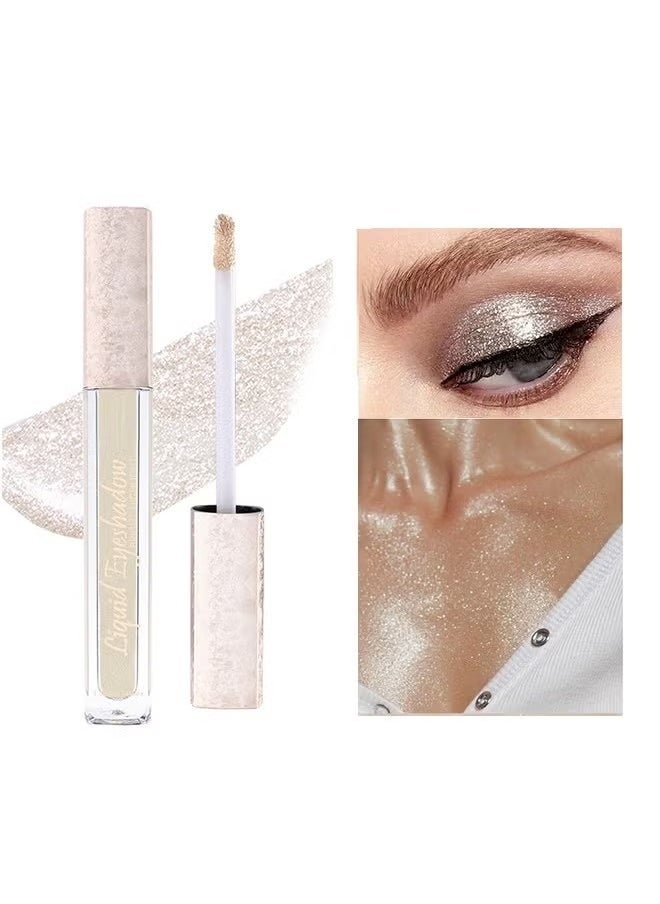 Julystar Liquid Eyeshadow，Makeup For Eyes Liquid Shimmer Sparkle Glow Light Colors Pencil Stick Shiny Long Lasting Waterproof Shining Eye Shadow Sets Metallic Pigments Metals Gloss Sparkling Pen Kit-01  - Image 1
