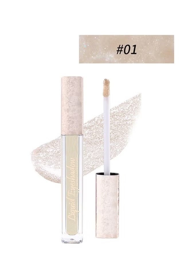 Julystar Liquid Eyeshadow，Makeup For Eyes Liquid Shimmer Sparkle Glow Light Colors Pencil Stick Shiny Long Lasting Waterproof Shining Eye Shadow Sets Metallic Pigments Metals Gloss Sparkling Pen Kit-01  - Image 2