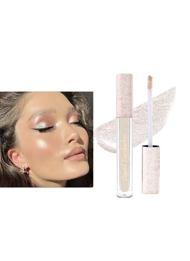 Julystar Liquid Eyeshadow，Makeup For Eyes Liquid Shimmer Sparkle Glow Light Colors Pencil Stick Shiny Long Lasting Waterproof Shining Eye Shadow Sets Metallic Pigments Metals Gloss Sparkling Pen Kit-01  - Image 4