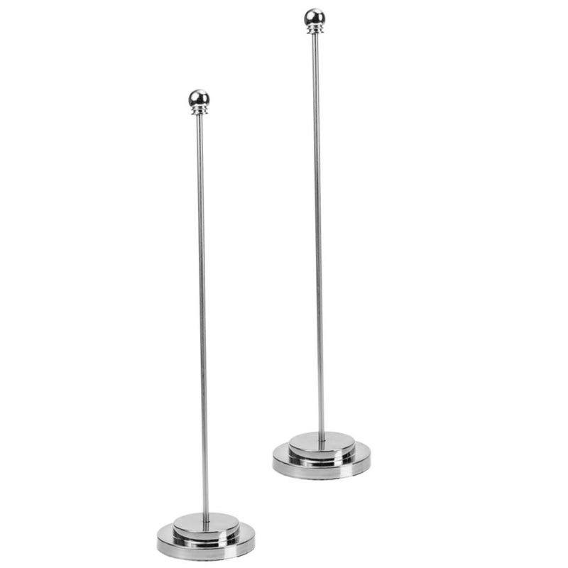 2 Pack Metal Desk Flagpoles With Stable Base For Office Military Decor - Image 2