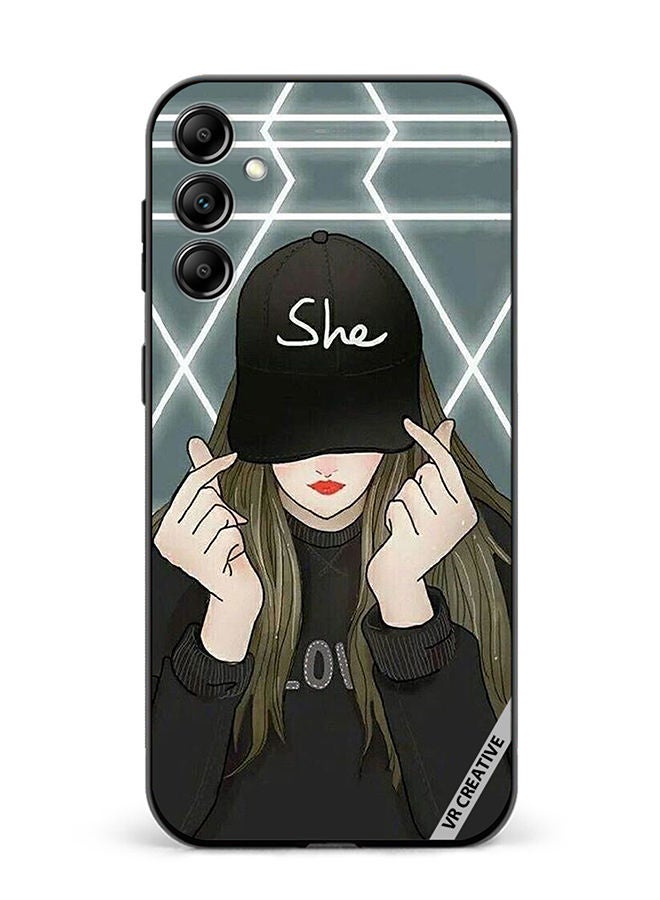 VR CREATIVE Protective Case Cover For Samsung Galaxy A14 5G/A14 She On Cap Design Multicolour - Image 1