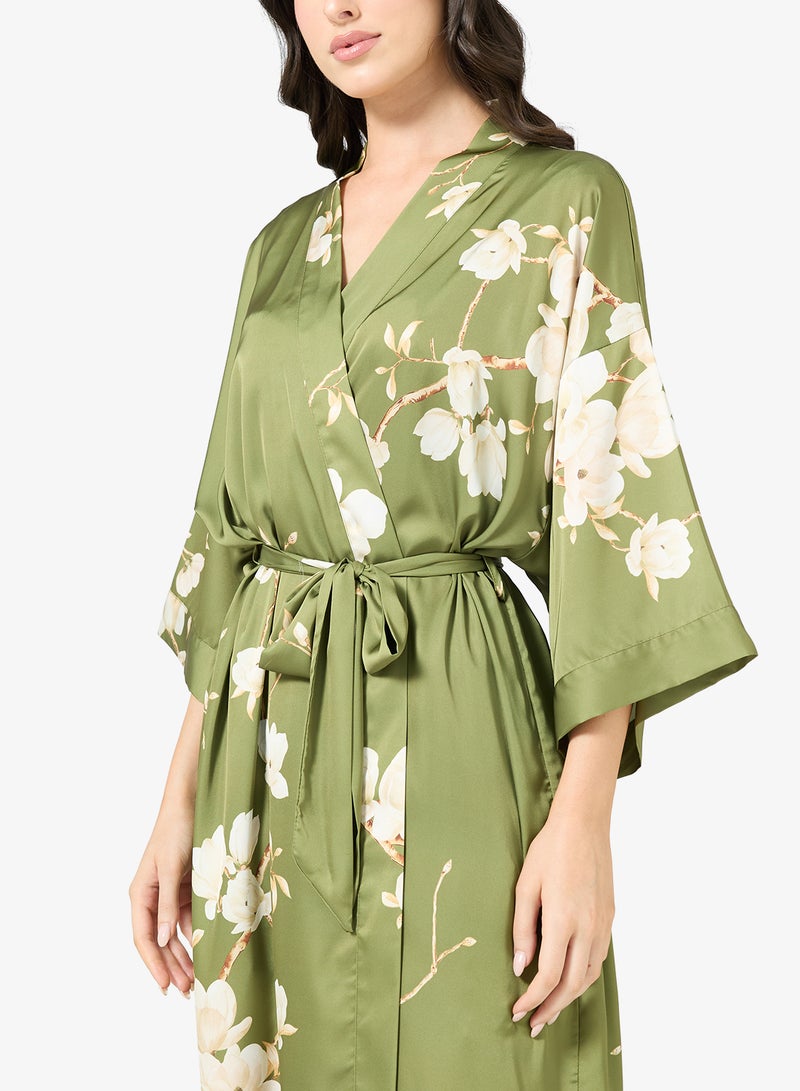 خزانة روب نوم بطبعة زهور - Image 3