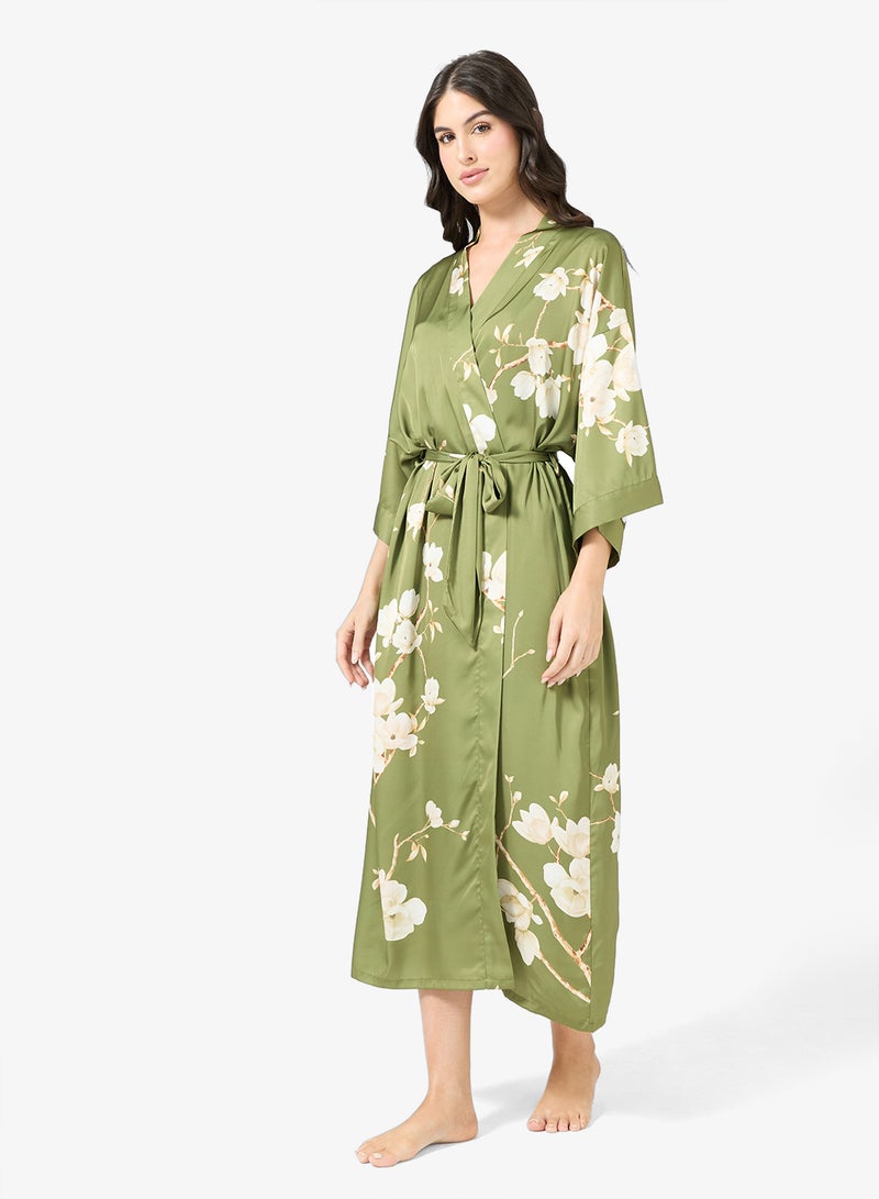 خزانة روب نوم بطبعة زهور - Image 1