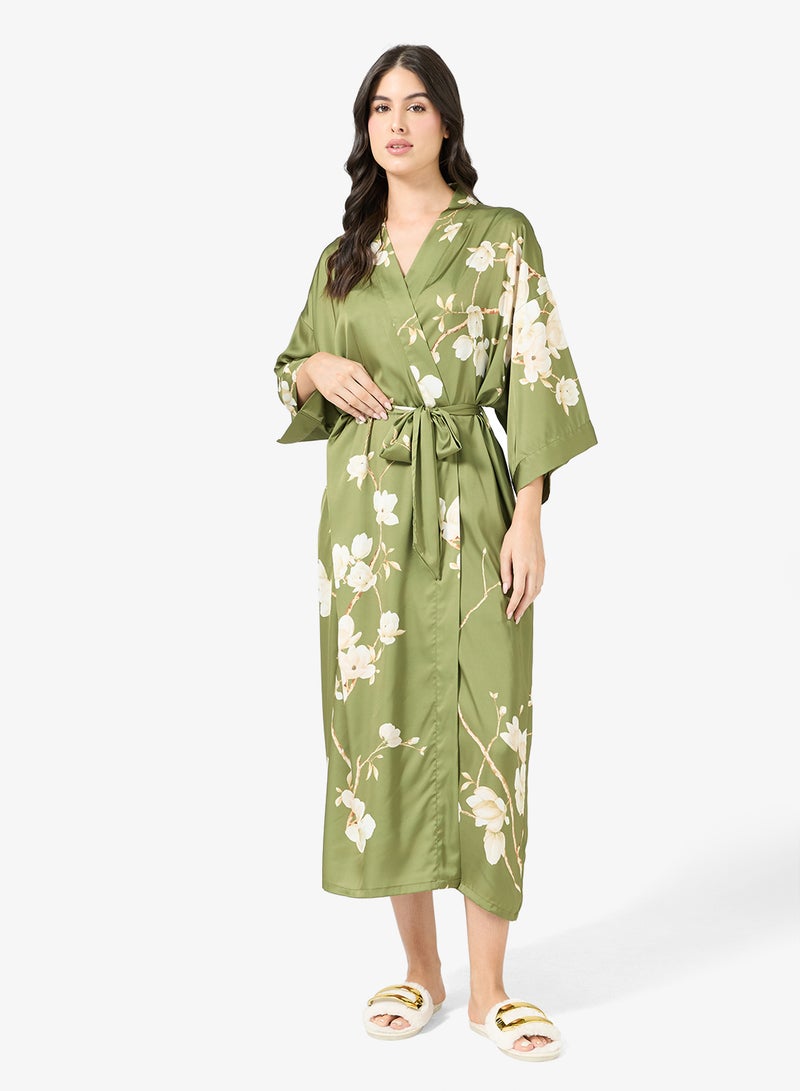 خزانة روب نوم بطبعة زهور - Image 4