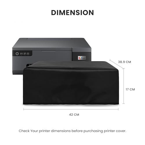 ALIFIYA Nylon Dust Proof Washable Printer Cover for Epson L8050 Single Function Ink Tank Printer - Black - Image 2