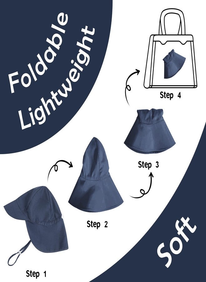 ECOSUMA 2 Pack Baby Beach Hats 6-12 Months,12-24 Months Gray/Navy - Image 4