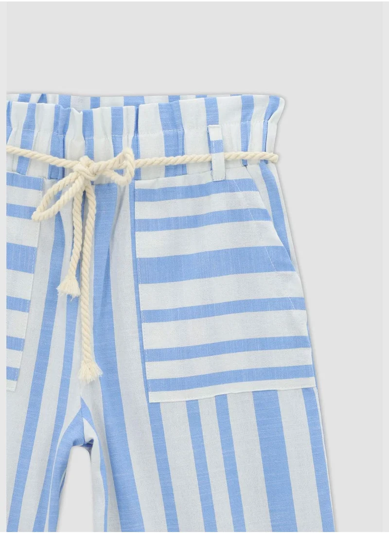DeFacto Elasticated Waist Striped Culottes