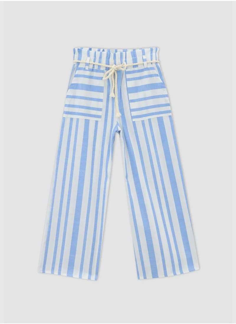 DeFacto Elasticated Waist Striped Culottes