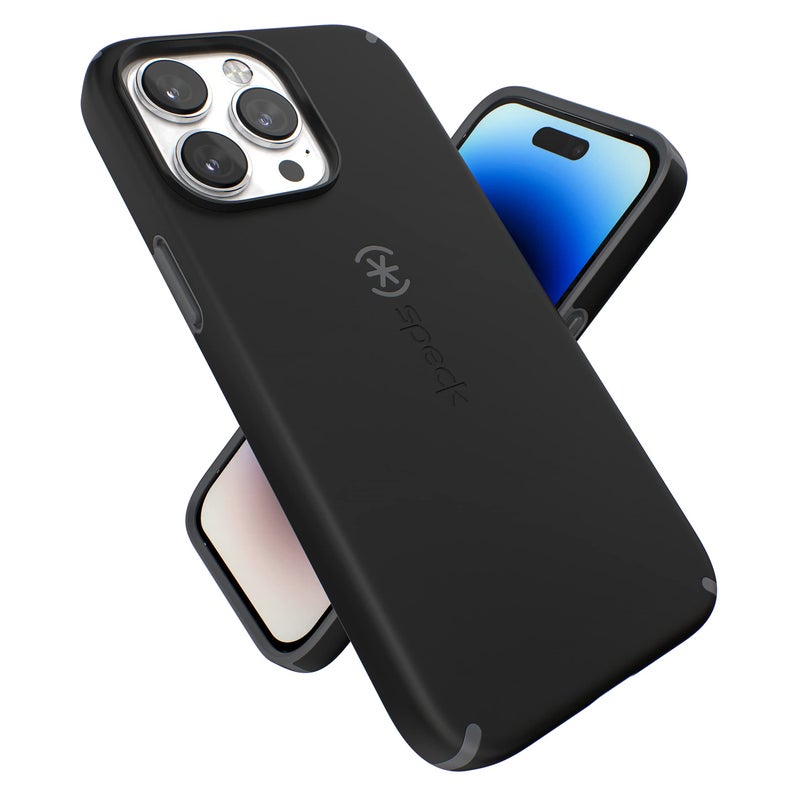 Speck for 67 inch iPhone 14 Pro Max Case Slim Phone Case with Drop Protection Scratch Resistant with Soft Touch Dual Layer Case BlackSlate Grey Candyshell Pro - Image 2