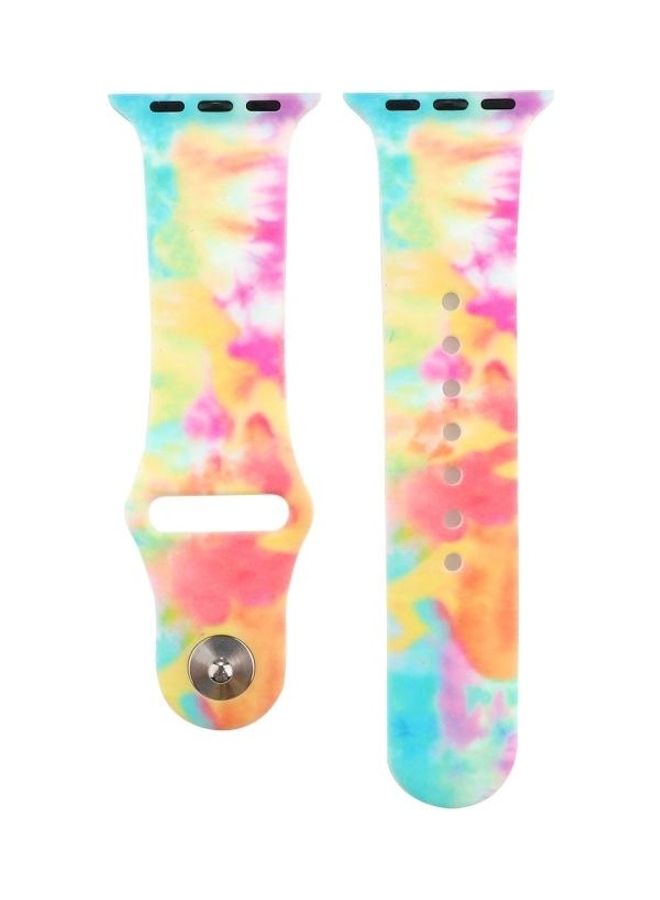 NIBEMINENT Replacement Watchband For Apple Watch Series 7 41mm/6 & SE 5 4 40mm/3 2 1 38mm Multicolour - Image 1