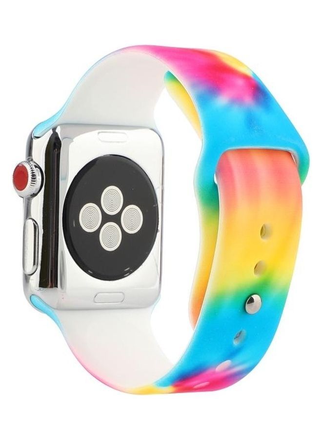 NIBEMINENT Replacement Watchband For Apple Watch Series 7 41mm/6 & SE 5 4 40mm/3 2 1 38mm Multicolour - Image 3