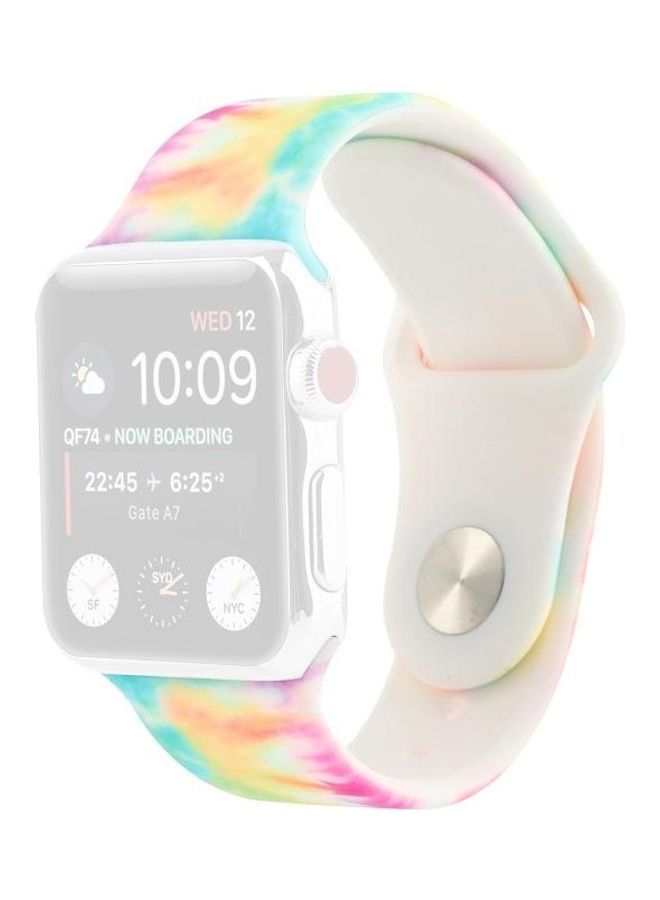 NIBEMINENT Replacement Watchband For Apple Watch Series 7 41mm/6 & SE 5 4 40mm/3 2 1 38mm Multicolour - Image 2