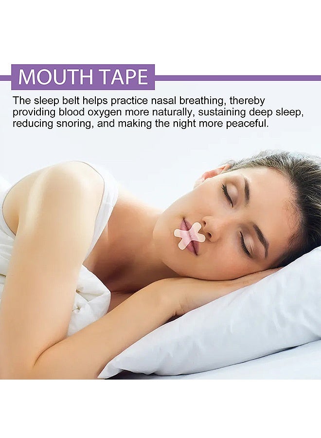 أوهو 120 قرص شريط الفم، معتدل وفعال شريط النوم منخفض الحساسية، شخير شريط الفم القابل للتنفس يساعد على رقع النوم الرقيقة شريط النوم - Image 5