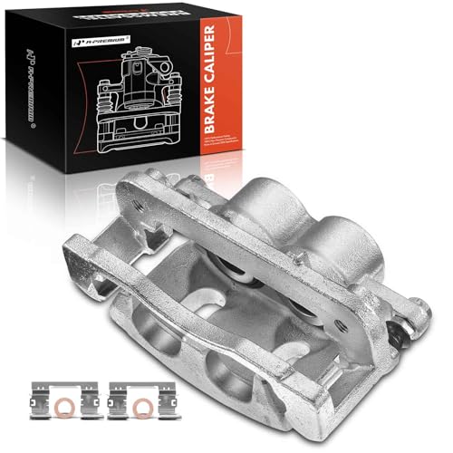 A-Premium Disc Brake Caliper Assembly Compatible with Select Select Cadillac, Chevy and GMC Models - Escalade, Silverado 1500, Avalanche, Suburban, Express, Sierra, Yukon XL and more - Front Driver - Image 1