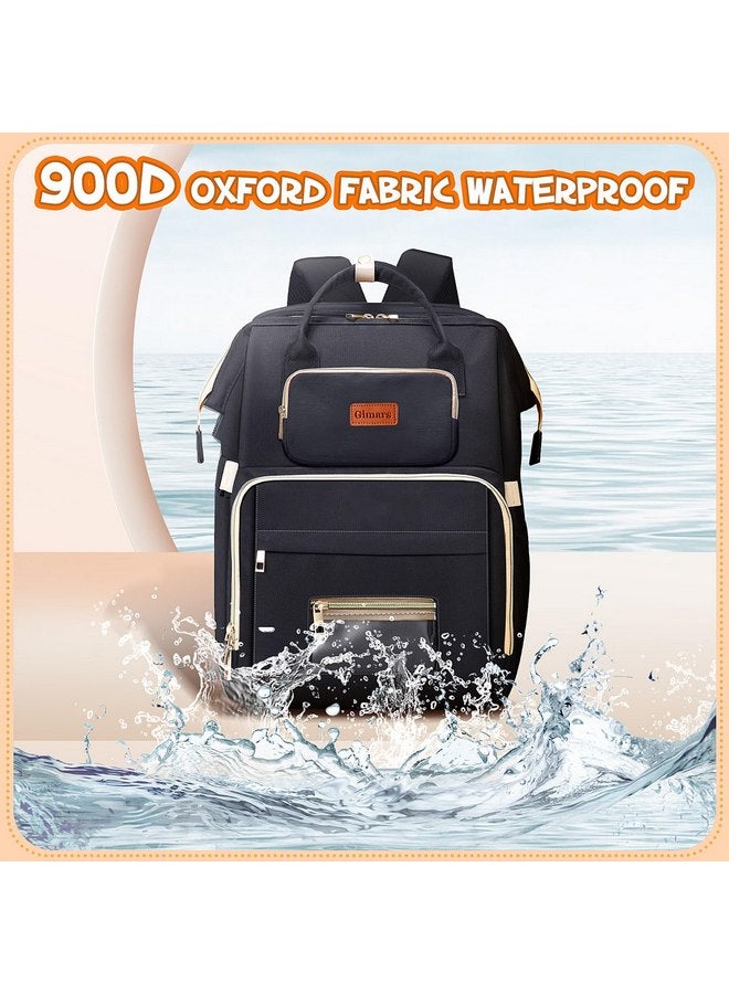 Gimars Gimars Diaper Bag Backpack with Unique Toy Hanging Rod, Larger Capacity 18 Pockets Upgraded 900D Oxford, Waterproof Baby Bags for Mom,Dad - Image 4