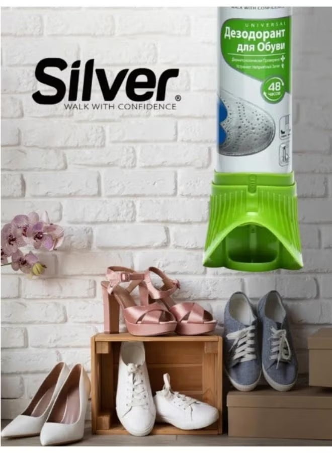 Silver Shoe deodorizer, instant freshness that lasts up to 48 hours, 100 ml. - Image 2