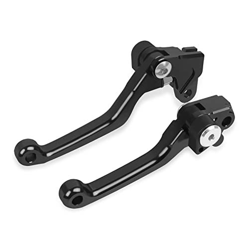 HAONEL Short Brake Clutch Lever Sets CNC Aluminum Compatible with Kawasaki KX65 00-21 KX85 01-21 KX100 01-21 KX250 00-04 KX125 00-05 KX250F 04 2 Finger Levers Motorcycle Accessories - Image 1
