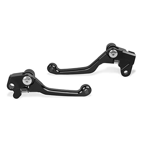 HAONEL Short Brake Clutch Lever Sets CNC Aluminum Compatible with Kawasaki KX65 00-21 KX85 01-21 KX100 01-21 KX250 00-04 KX125 00-05 KX250F 04 2 Finger Levers Motorcycle Accessories - Image 5