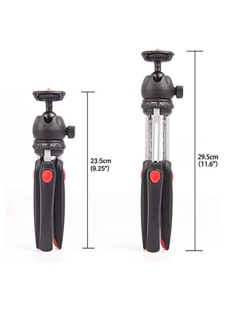 Jmary Mini Tripod for Camera and Phone Tabletop Small Phone Tripod Mount for GoPro iPhone Cell Phones Webcam Projector Compact DSLR Hand Desktop Camera Tripod Stand Table - Image 2