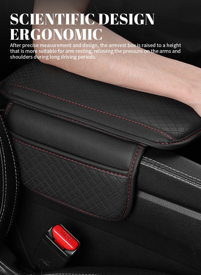 Universal Auto Armrest Cover with Storage Bag, Waterproof, Anti-Fouling Auto Center Console Cover, Quick to Install, Suitable for Use on Various Vehicles - Image 4