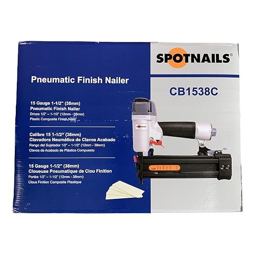Spot Nails Spotnails CB1538C 15 Gauge Composite Finish Nailer, 1/2" to 1-1/2" - Image 2