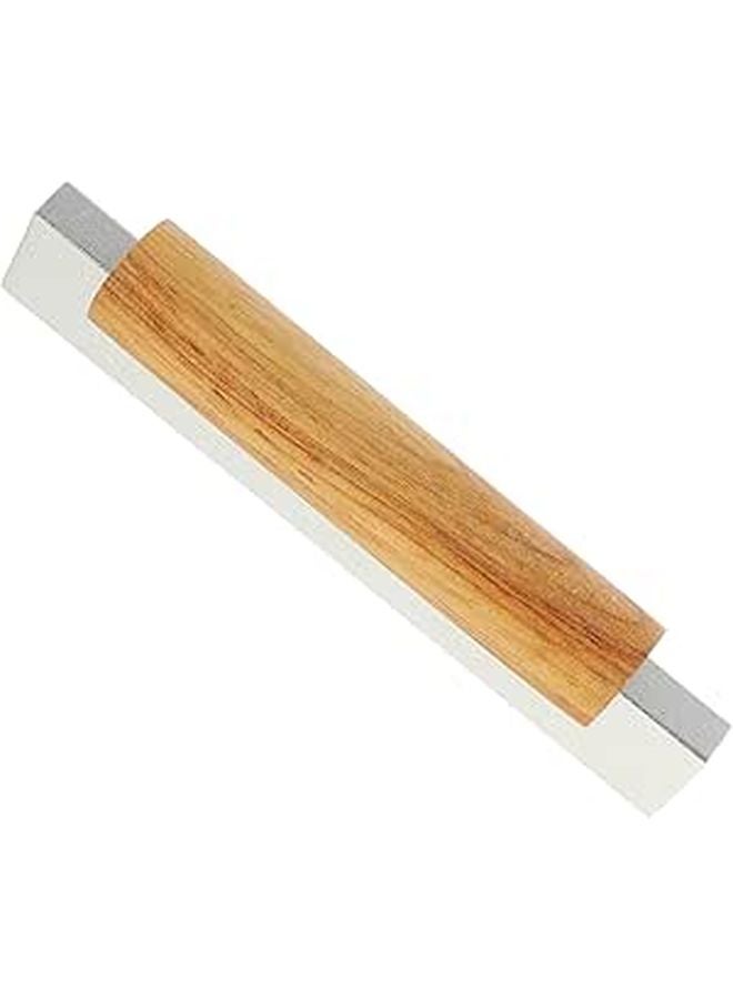 Matte Silver Solid Wood Cabinet Handles 96mm Hole Spacing Aluminum Base Drawer Pulls - Image 1